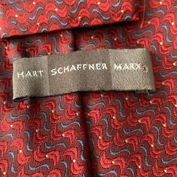 Pre Owned Men’s Hart Schaffer Marx Tie Neck Tie Necktie Silk Handmade in Italy - Picture 3 of 5